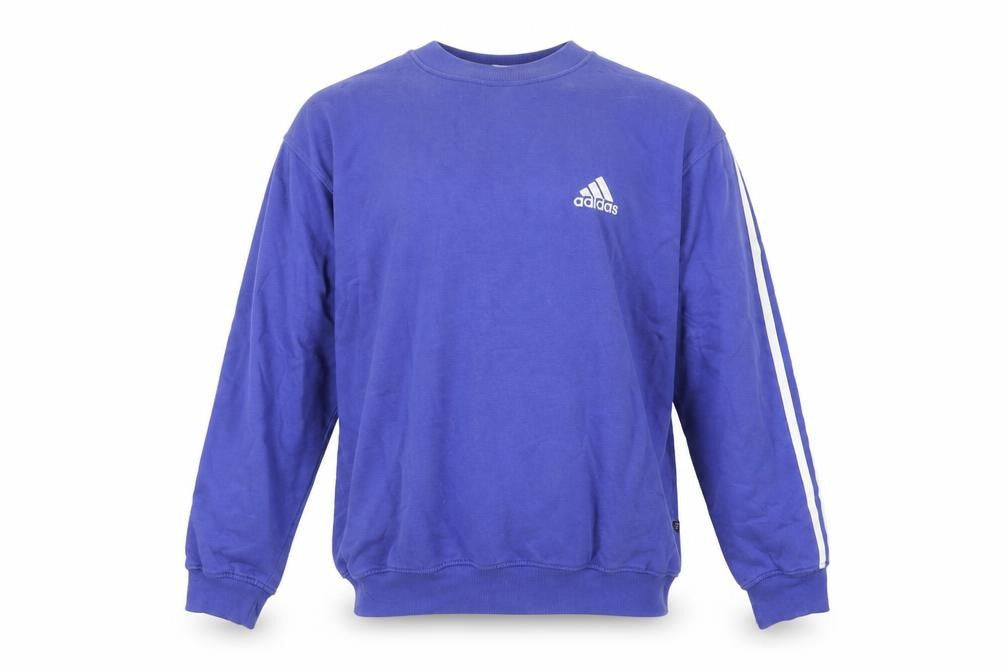 Mens UK M Regular adidas Blue Pullover Sweatshirt
