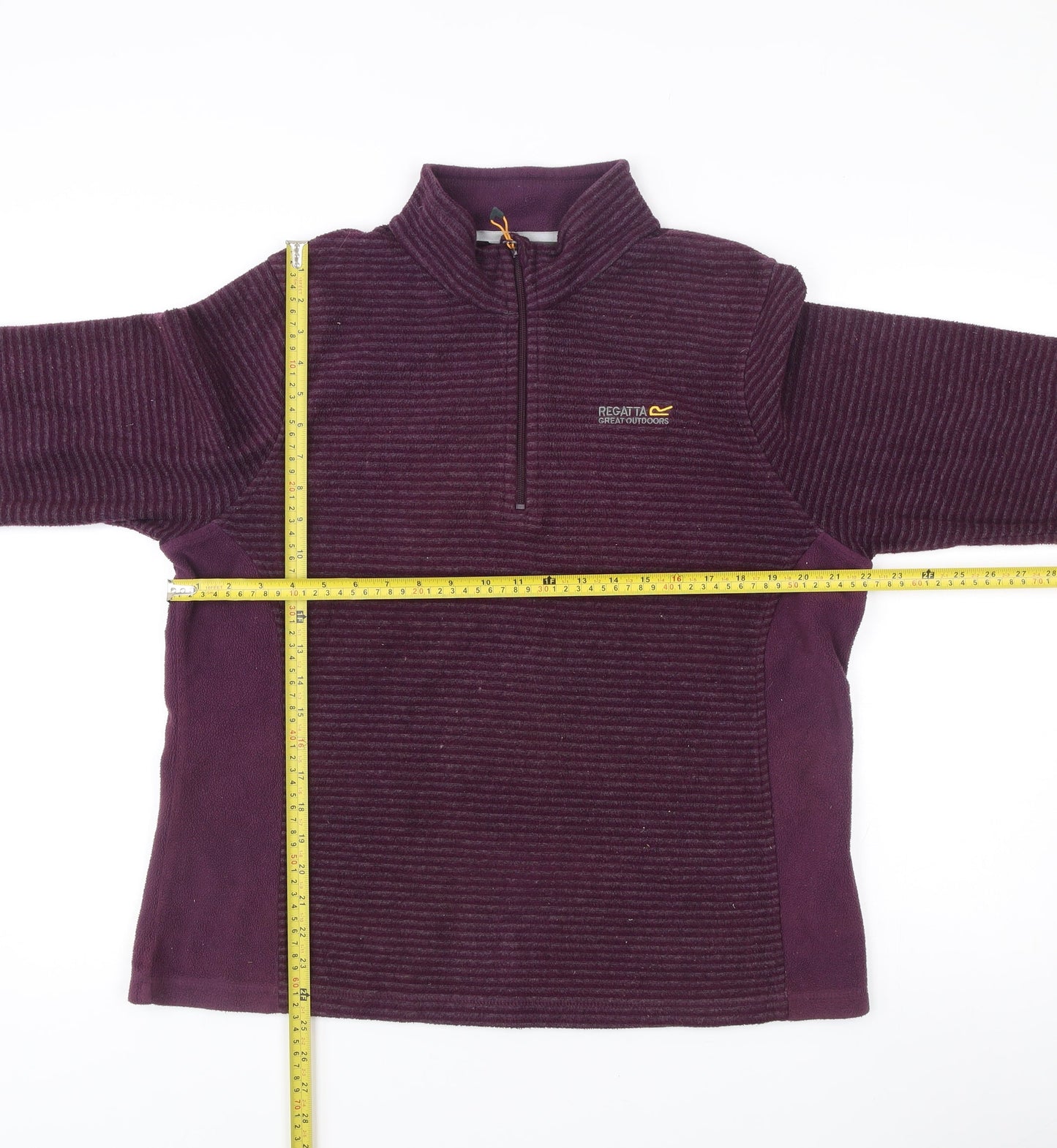 Regatta Womens Purple Size 16 Fleece 1/4 Zip Outdoor Jacket