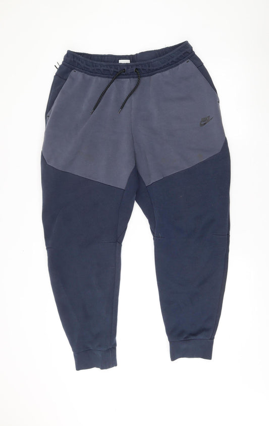 Nike Mens Blue XL Jogger Sweatpants Tapered Fit Activewear