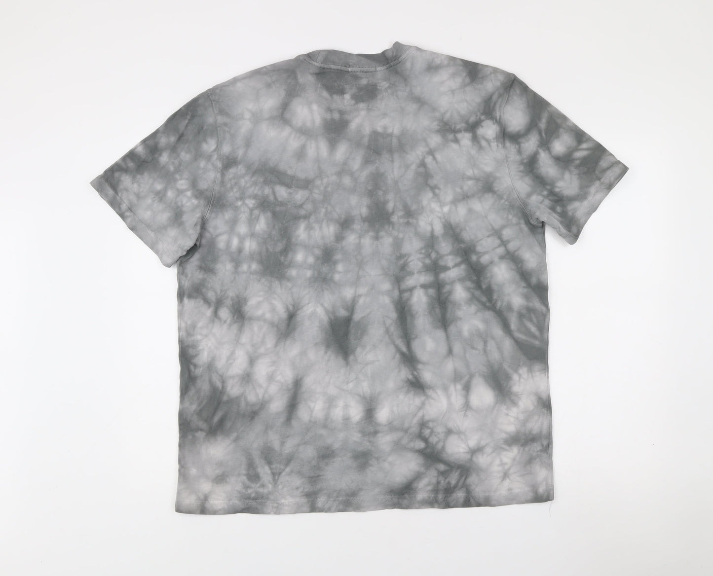 Jack Wills Men’s Grey Tie-Dye Relaxed Fit Cotton T-Shirt M