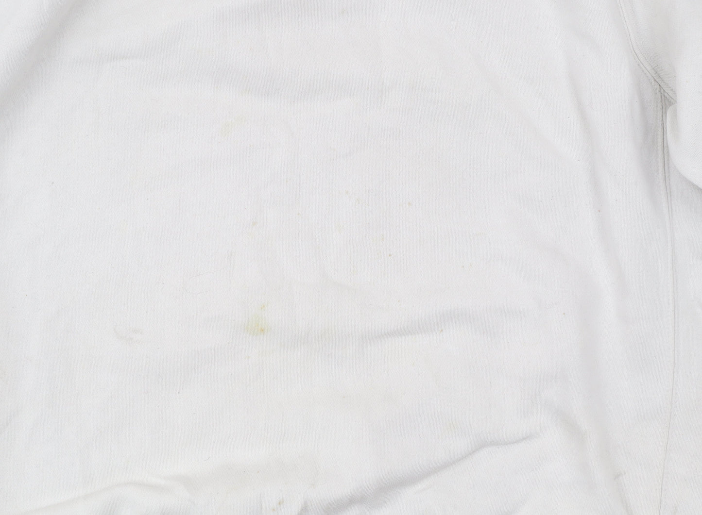 Nike Unisex White Pullover Sweatshirt L Logo Cotton Blend