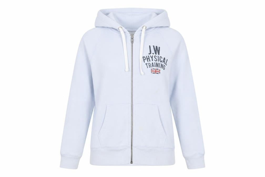 Womens UK 10 Regular Jack Wills Blue Full Zip Hoodie