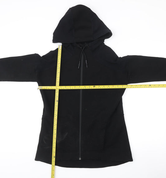Sweaty Betty Women Black M Slim Fit Hooded Full Zip Active Jacket