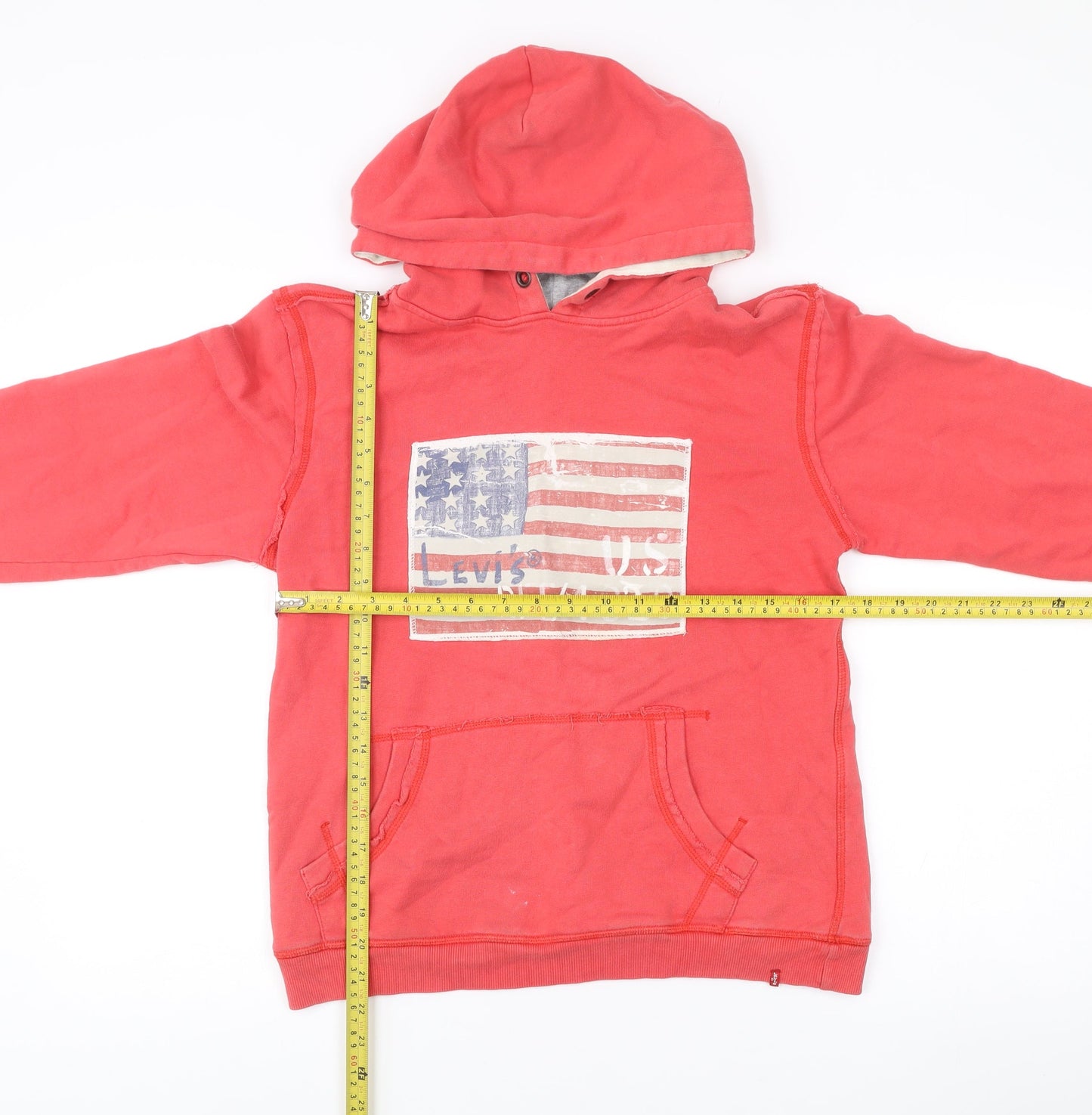 Teens UK 14 Regular Levi Strauss & Co. Red Pullover Hoodie