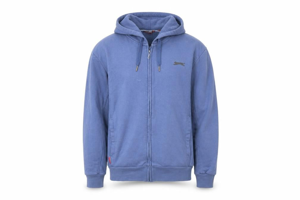Mens UK M Regular Slazenger Blue Full Zip Hoodie