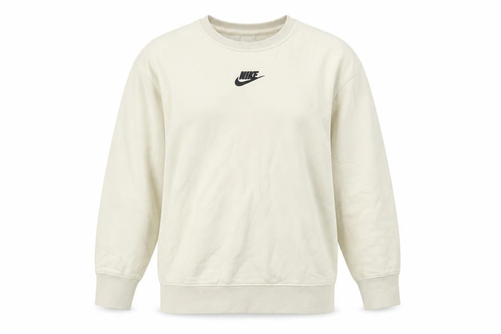 Unisex Adults UK L Regular Nike Ivory Pullover Sweatshirt