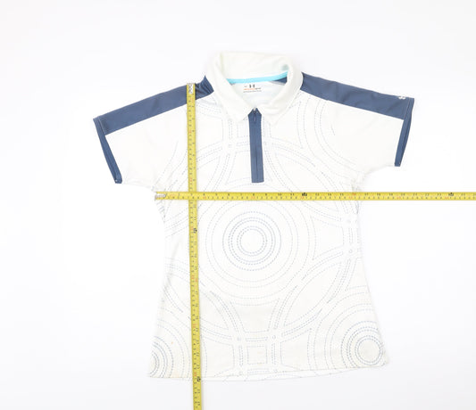 Under Armour Men’s White Polo Shirt M Athletic Fit Golf Sportswear