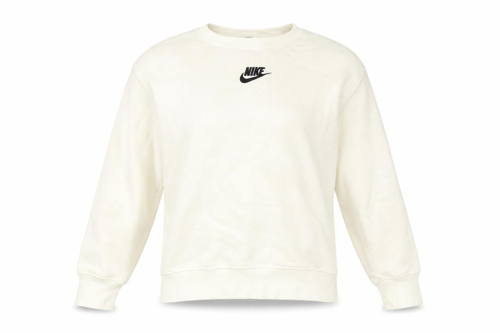 Womens UK S Regular Nike Ivory Pullover Sweatshirt