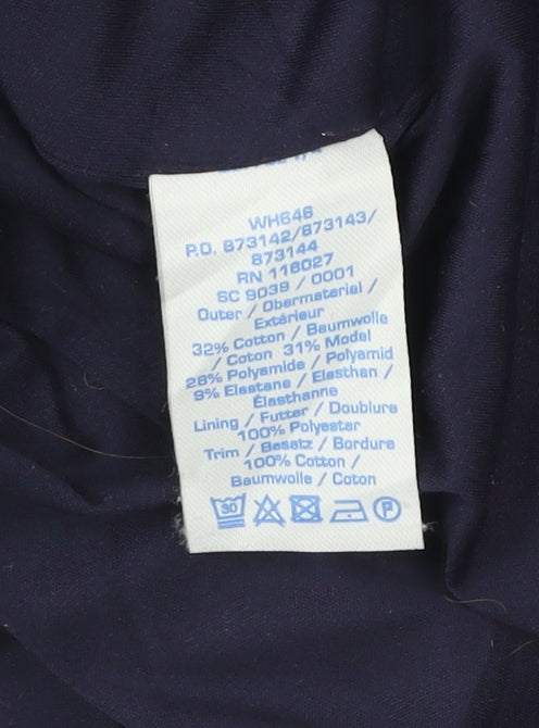 Boden Women’s Blue Shift Dress Size 12 Knee Length Short Sleeve