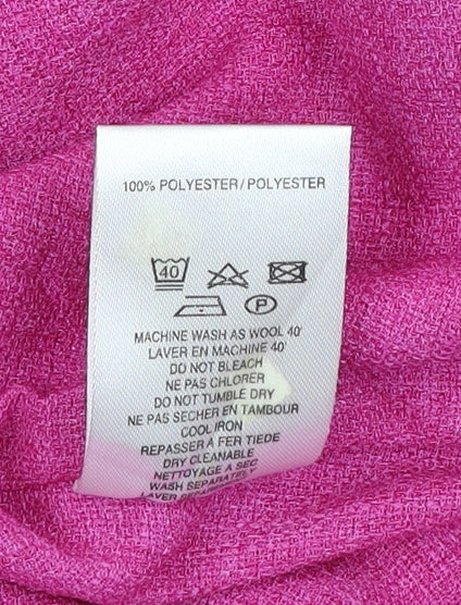 Eastex Women’s Pink Short Sleeve Blazer Jacket Size 18 Polyester