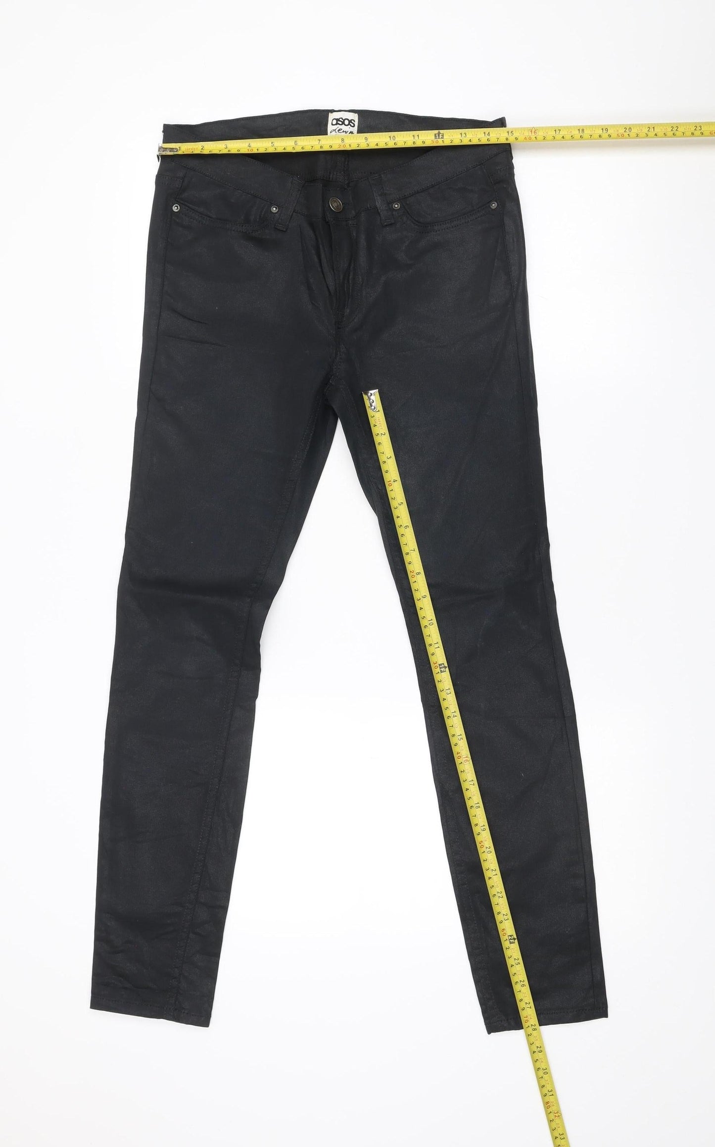 ASOS Women’s Black Denim Jegging Skinny Trousers Size 12