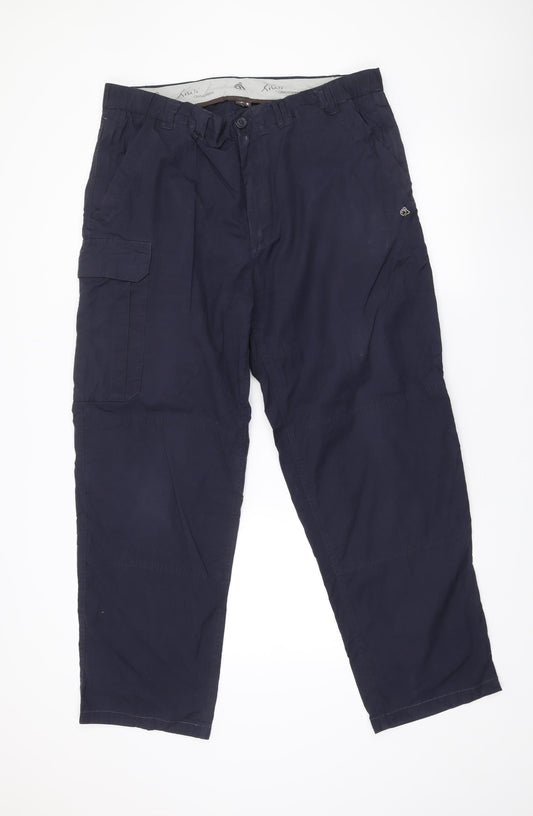 Craghoppers Mens Blue 36W Cargo Trousers Lightweight Outdoor