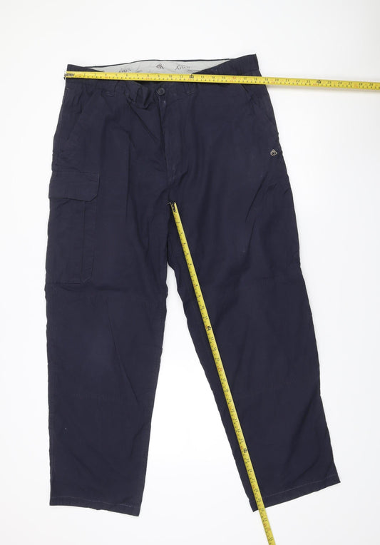 Craghoppers Mens Blue 36W Cargo Trousers Lightweight Outdoor