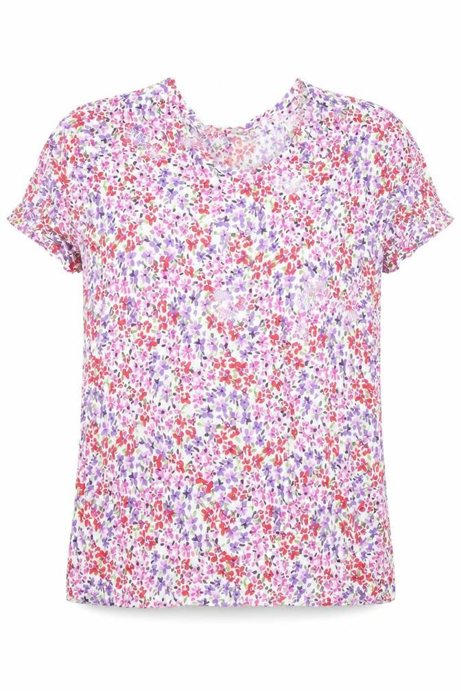 Bonmarché Womens Multicoloured Floral Tunic Blouse Size 10 Viscose