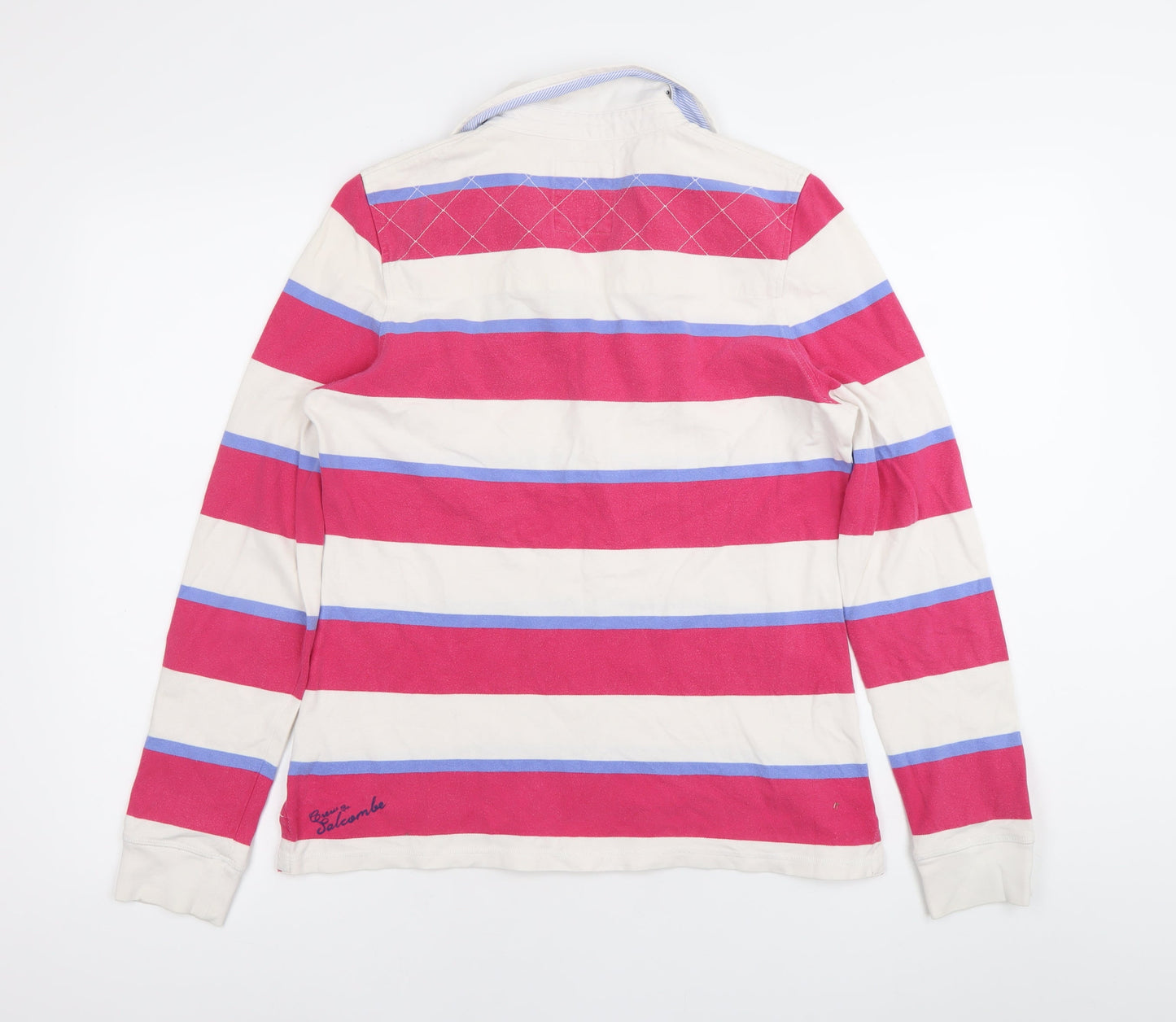 Crew Clothing Co. Women’s Red White Blue Striped Henley Sweatshirt Size 12