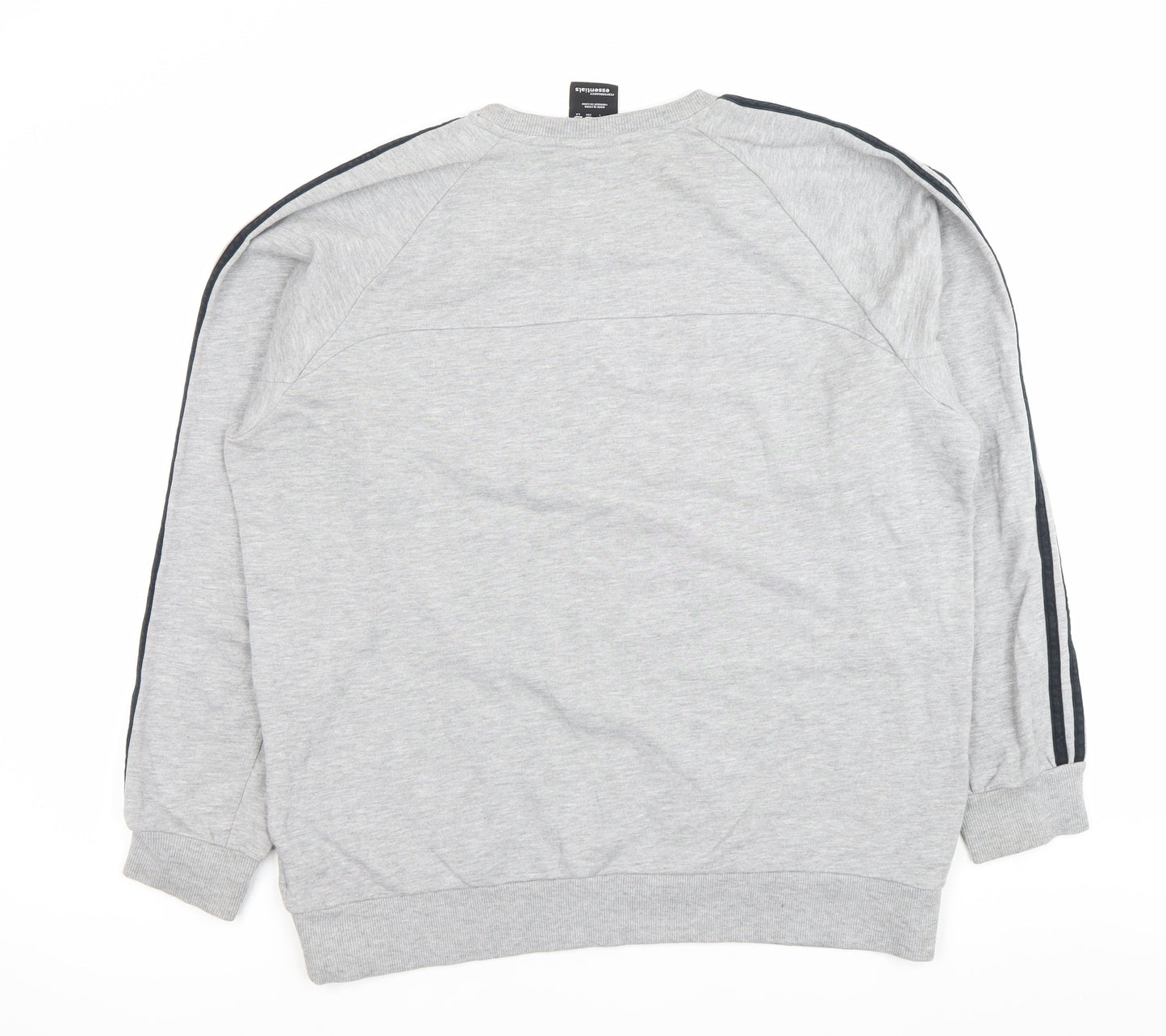 Adidas Men’s Grey L Sweatshirt Pullover Crew Neck Long Sleeve Sports