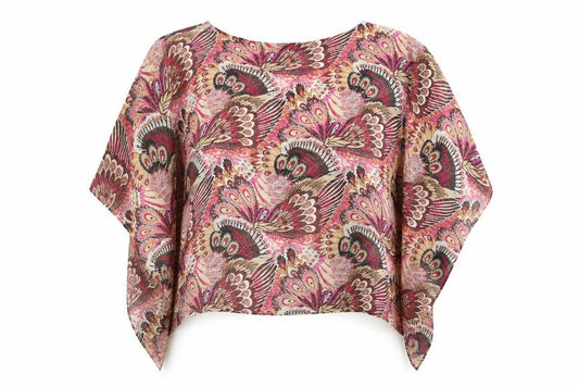 Womens UK Size M Susan Graver Multicoloured Polyester Blouse