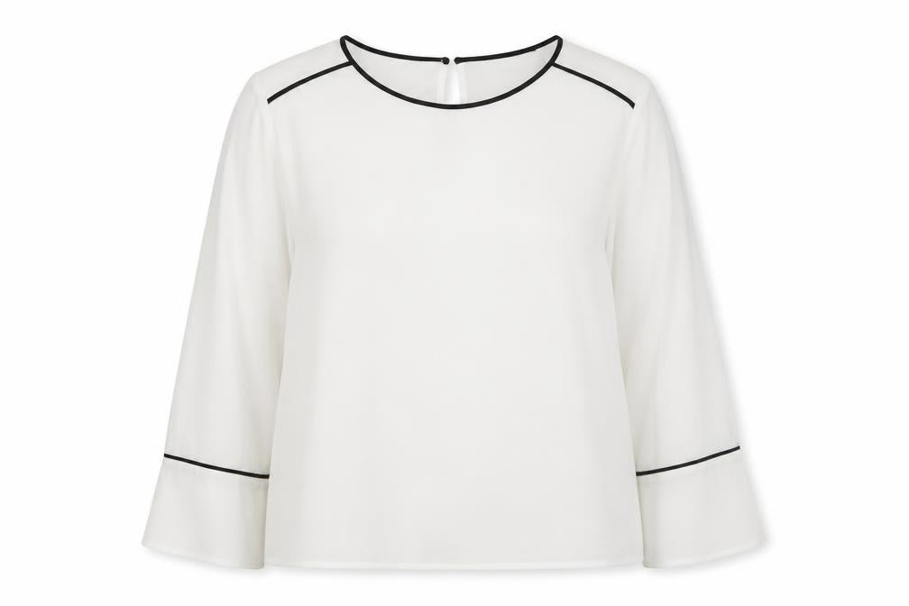 Marks and Spencer Womens White Blouse Size 20 Long Sleeve Workwear