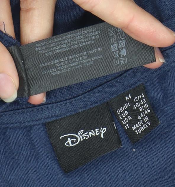 Disney Women’s Blue Stitch Nightshirt Size 12 Short Sleeve T-Shirt Style