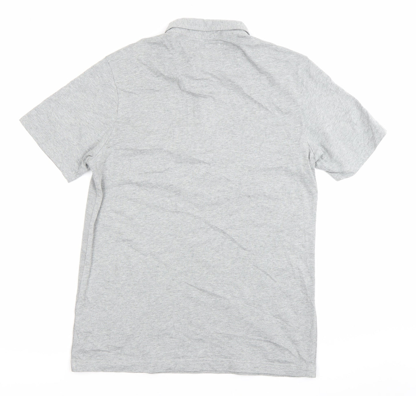 Farah Men's Grey Cotton Polo Shirt S Short Sleeve Casual
