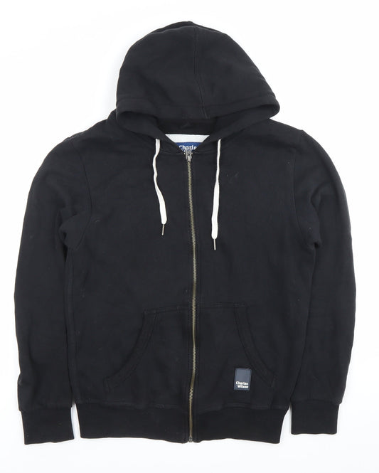 Charles Wilson Men’s Black Small Full Zip Hoodie Regular Fit