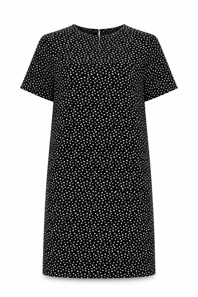Marks and Spencer Women’s Black Polka Dot Shift Dress Size 10