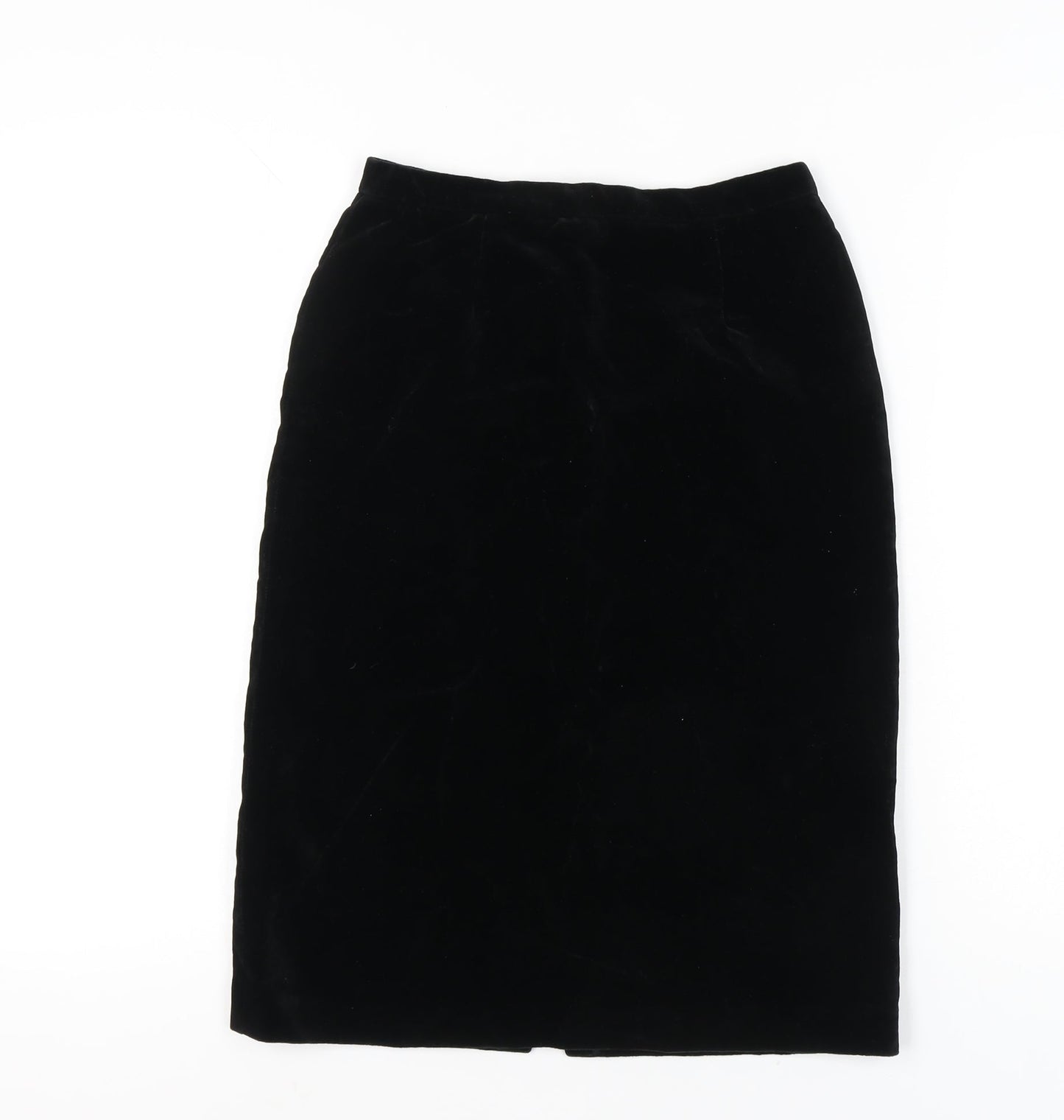 STINA Creation Women’s Black Velvet Pencil Skirt Size 6 Vintage