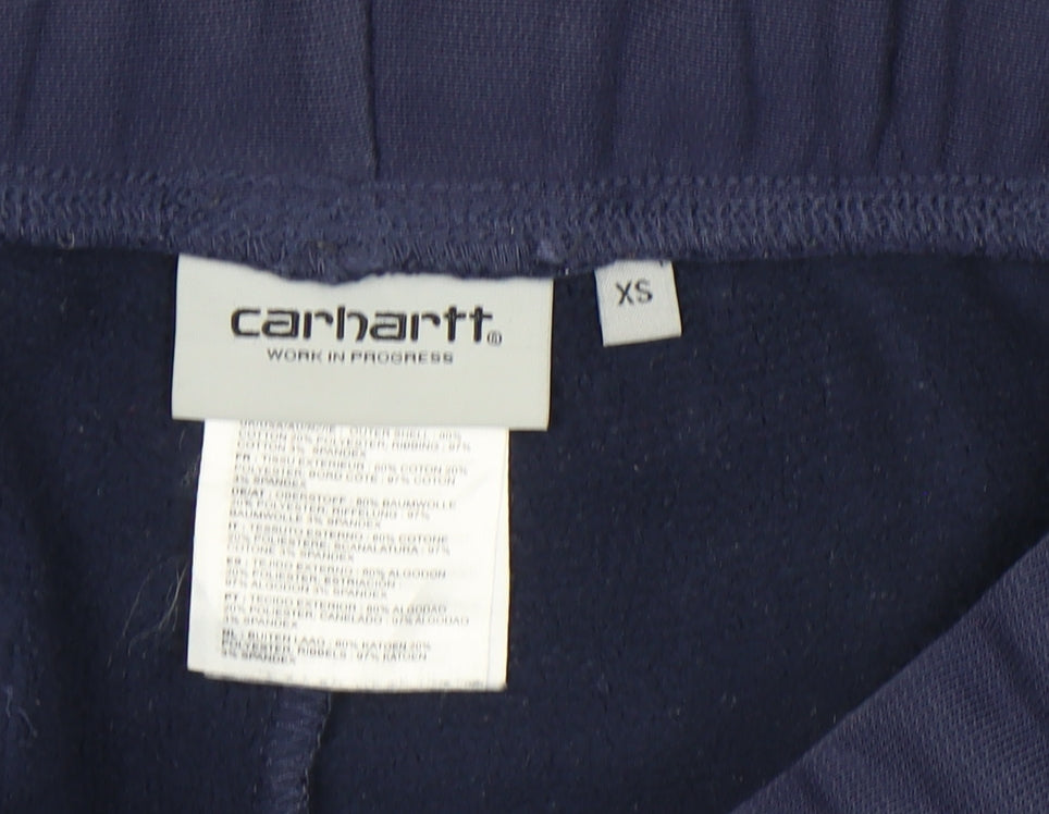 Carhartt Men's Blue Jogger Trousers XS Cotton Blend