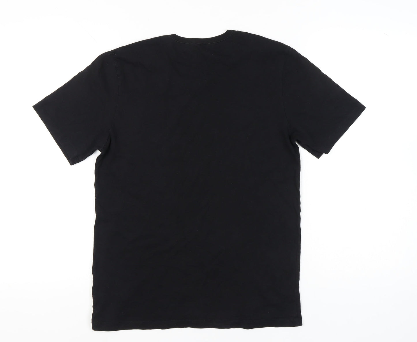 Hugo Boss Men's Black Medium Crew Neck Cotton T-Shirt