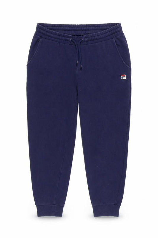 Fila Womens Blue L Jogger Sweatpants Tapered Cotton Blend