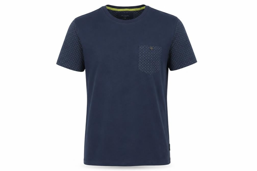 Mens UK Size M Ted Baker Blue  Cotton T-Shirt