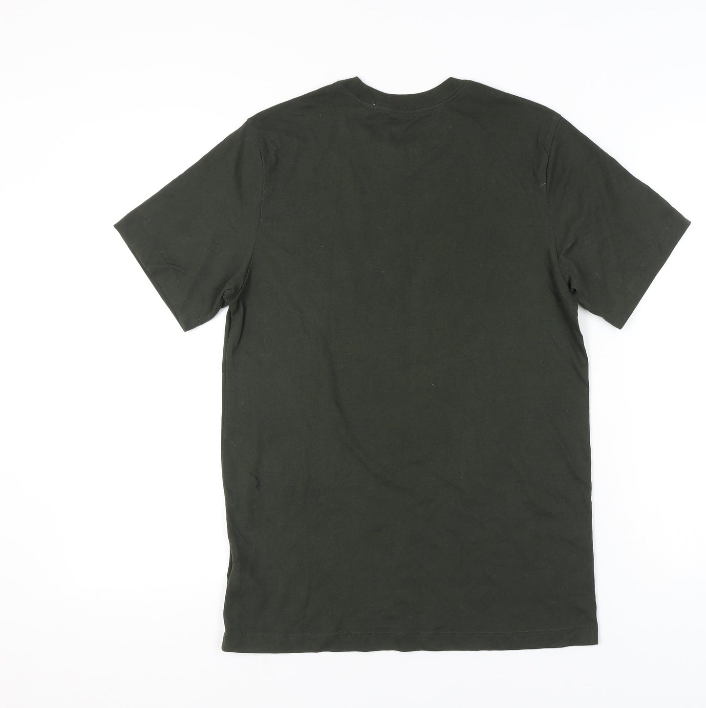 Nike Men's Green Camouflage Logo Dri-Fit T-Shirt Size S