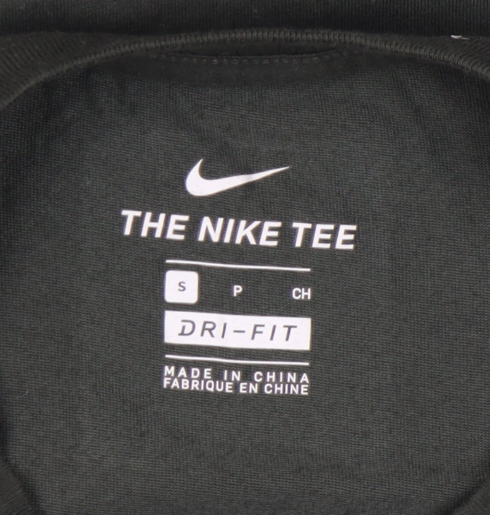 Nike Men's Green Camouflage Logo Dri-Fit T-Shirt Size S