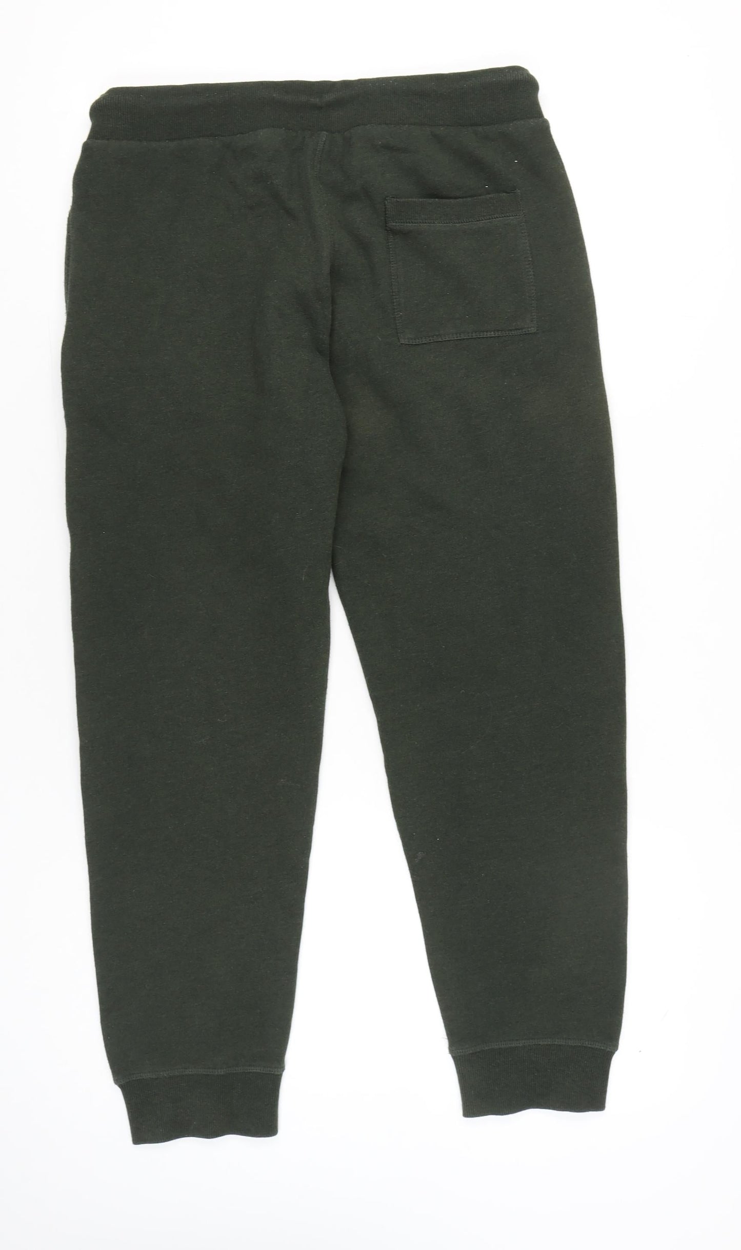 Superdry Men’s Green Jogger Sweatpants L Regular Fit Cotton Blend