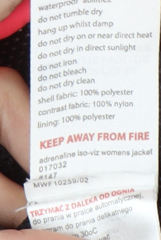 Mountain Warehouse Women’s Pink Waterproof Jacket Size 14 Rain Coat