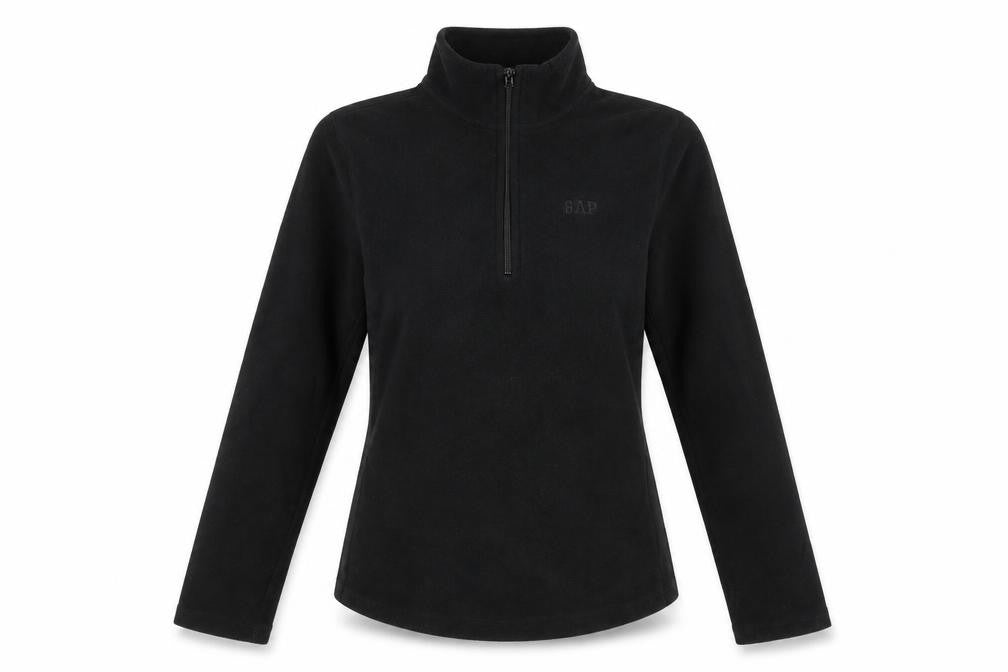 Gap Women’s Black XS Fleece 1/4 Zip Pullover Sweatshirt