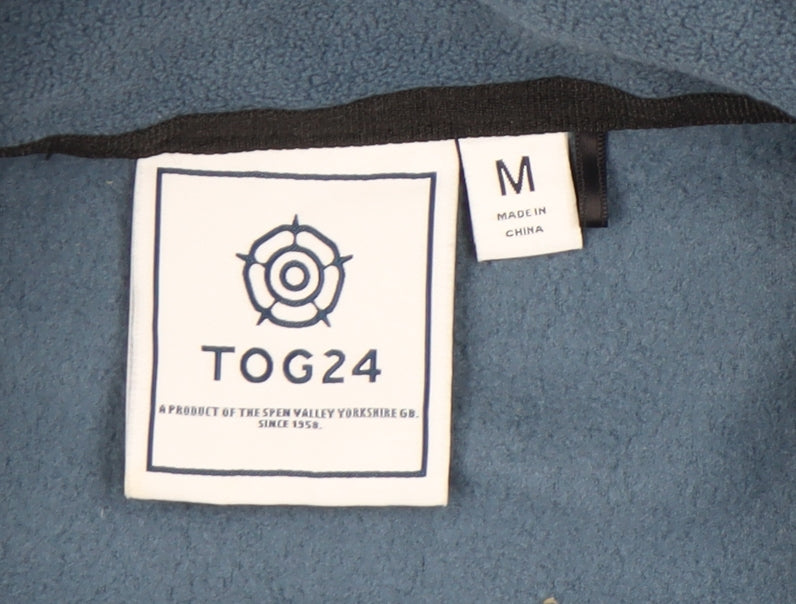 TOG24 Men’s Blue Fleece Bodywarmer Waistcoat Gilet Size M Outdoor Zip