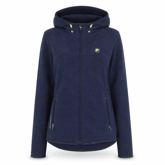 Womens UK 8 Slim FILA Blue Full Zip Hoodie