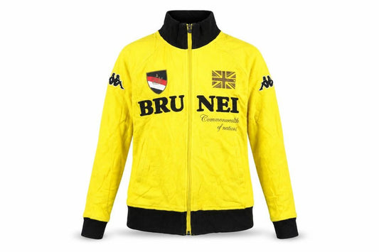 Kappa Womens Yellow Track Jacket Size UK 6 Full Zip Sportswear
