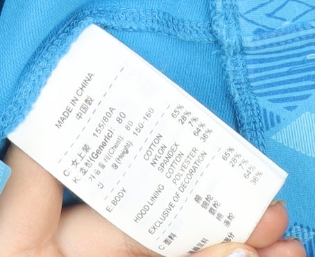 Nike Women’s Blue Full Zip Hoodie Small Athletic Fit