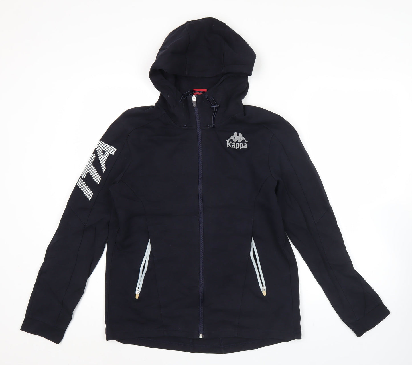 Kappa Mens Black Full Zip Hoodie Jacket Size M Sportswear