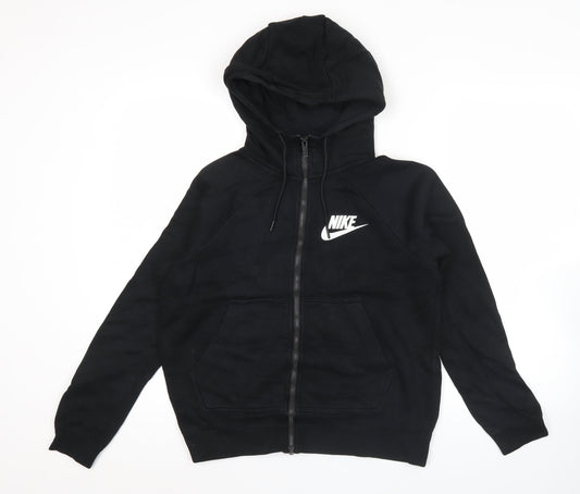 Nike Women’s Black Full Zip Hoodie Small Regular Fit Sportswear