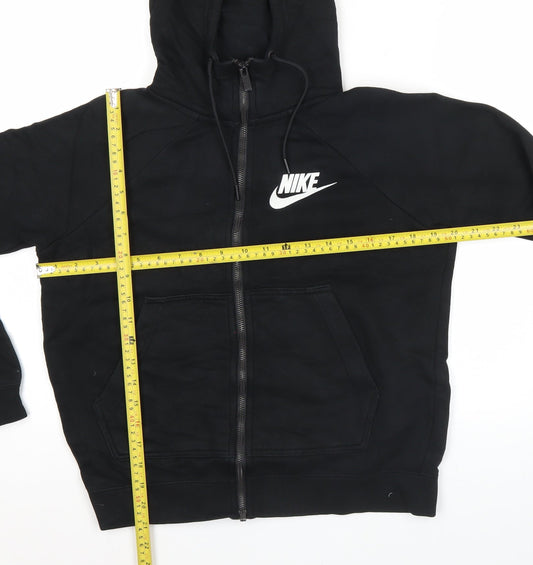 Nike Women’s Black Full Zip Hoodie Small Regular Fit Sportswear
