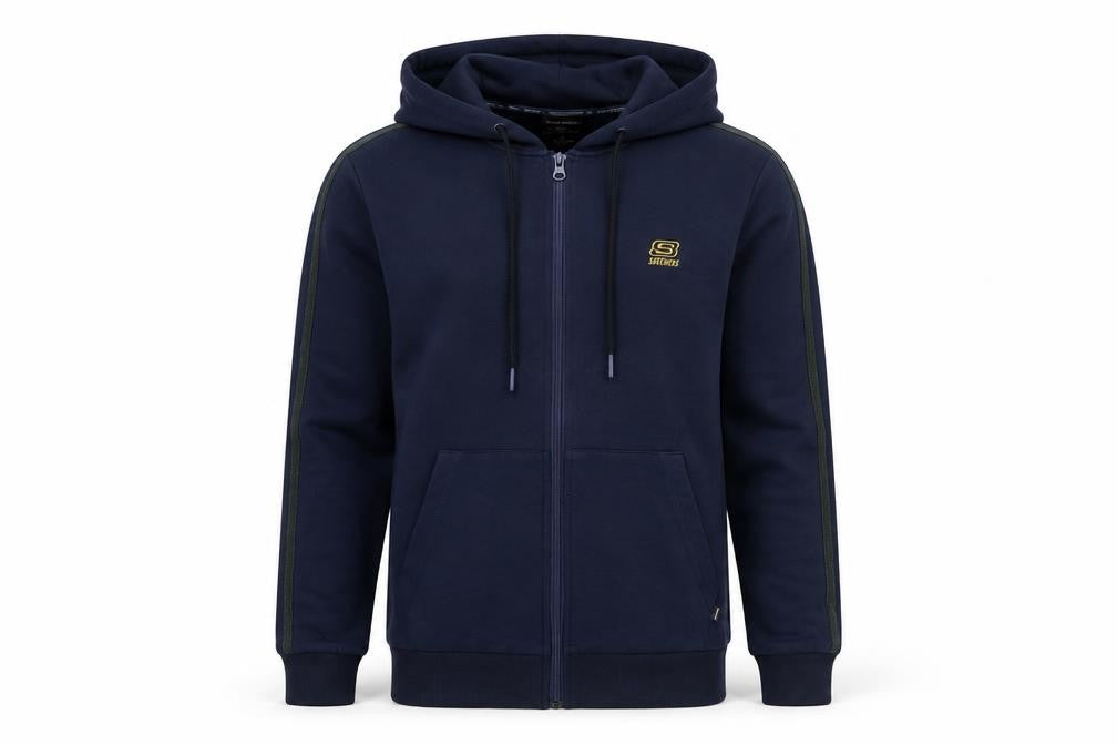 Mens UK XS Regular Skechers Blue Full Zip Hoodie