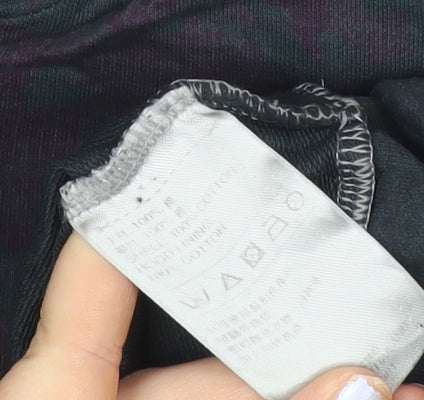 Adidas Womens Black Camouflage Full Zip Hoodie Size 12 UK