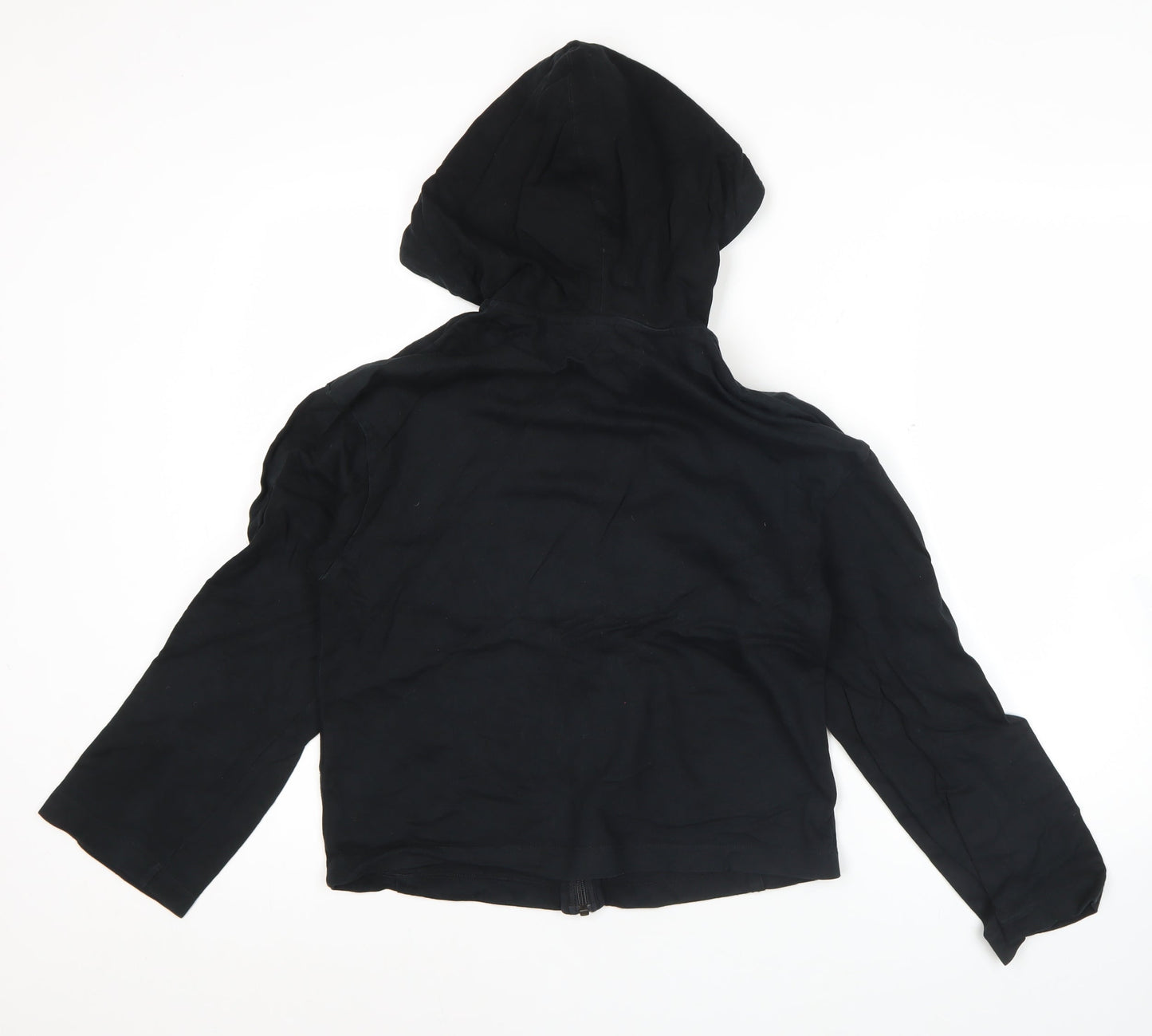 Nike Women’s Black Small Full Zip Hoodie Sweatshirt Cotton