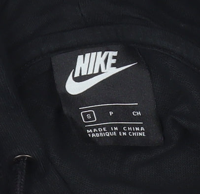 Nike Women’s Black Small Full Zip Hoodie Sweatshirt Cotton