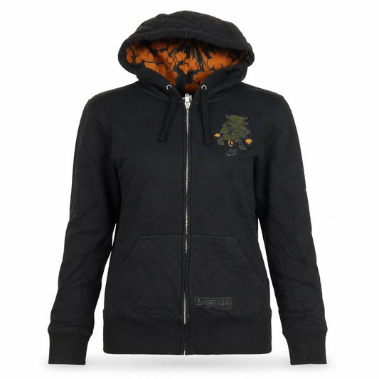 Womens UK M Regular Nike Black Full Zip Hoodie