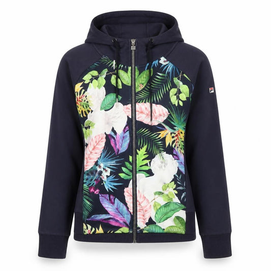 Womens UK 6 Regular FILA Blue Full Zip Hoodie