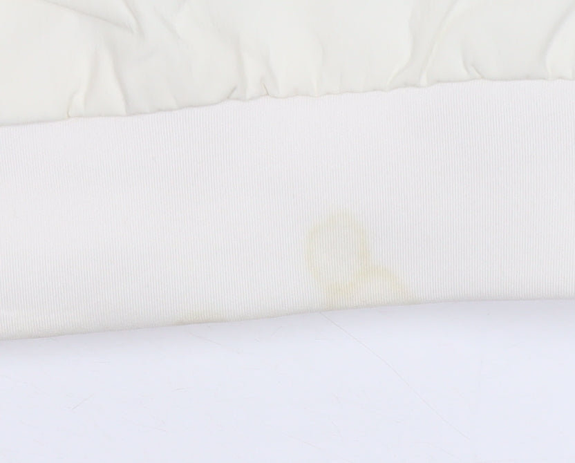 Adidas Womens Ivory Size 12 Full Zip Training Jacket